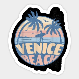 Venice Florida Beach Surf Summer Vacation Sticker